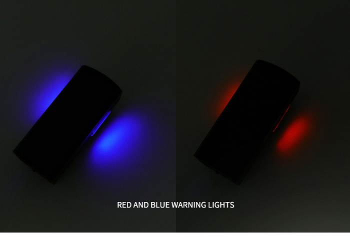 Lanterna bicicleta FiGGA® cu incarcare solara si cablu tip C, sirena, indicator baterie, lumini de atentionare, acumulator reincarcabil 2000 mAh, structura aliaj aluminiu, Negru [9]