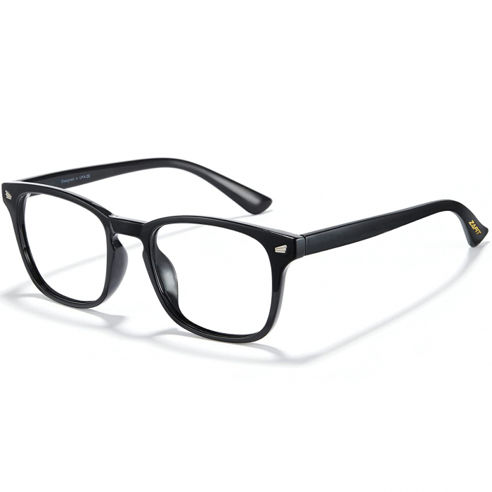 Ochelari protectie calculator ZAFIT™, ecran telefon, tableta, laptop, televizor, gaming, Anti-lumina albastra, Anti-reflexie Unisex, culoare Negru [2]