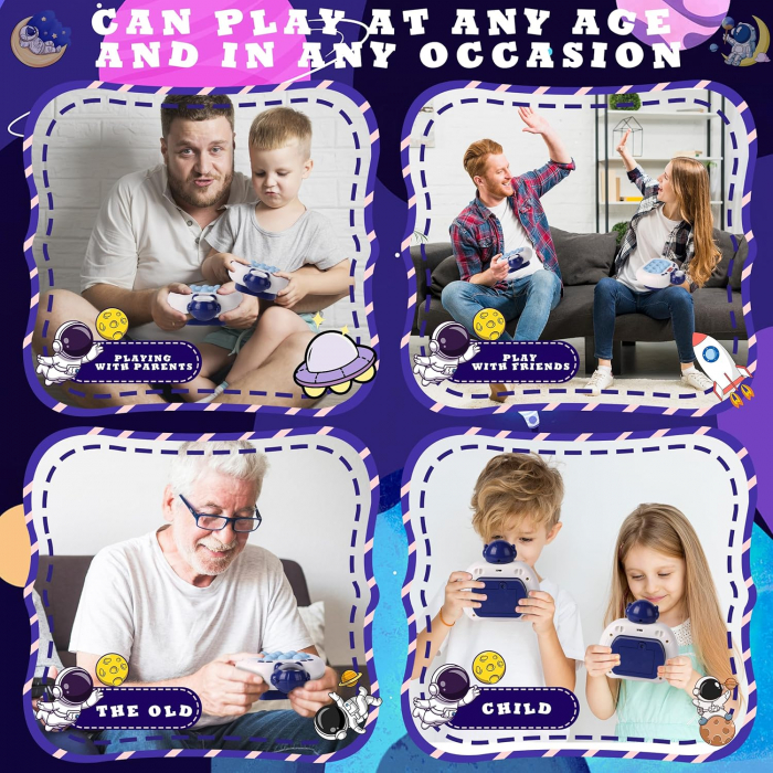 Pop it elettrico FiGGA®, gioco interattivo per bambini, 10 modalità di gioco, 999 livelli, Astronauta [8]