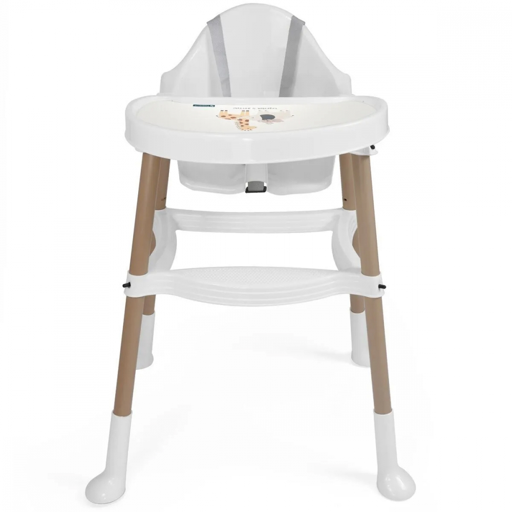 Scaun de masa bebe FiGGA® HighChair, Varsta 6-48 luni, Alb/Maro [2]