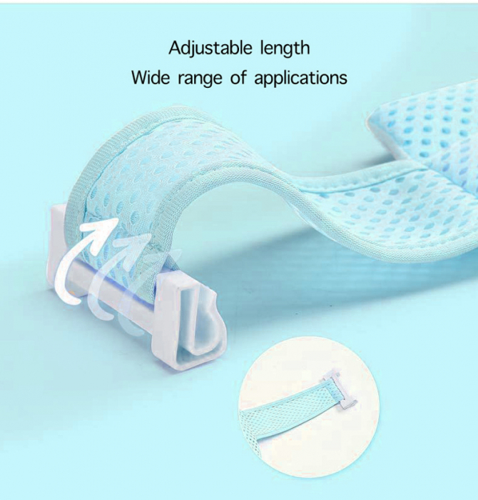 Поддръжка FiGGA® тип хамак, мрежа за бебешка ваничка, аква синя [3]