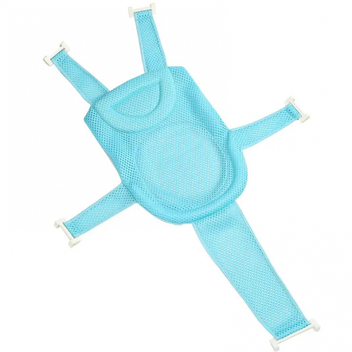 Поддръжка FiGGA® тип хамак, мрежа за бебешка ваничка, аква синя [1]