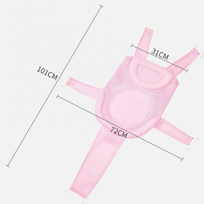 Supporto FiGGA® tipo amaca rete per vaschetta bebè, rosa [2]