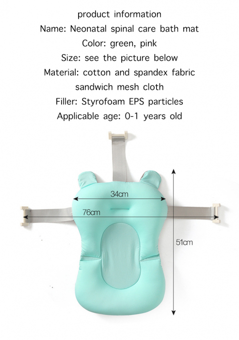 Supporto FiGGA® tipo cuscino per vaschetta bebè, verde [7]