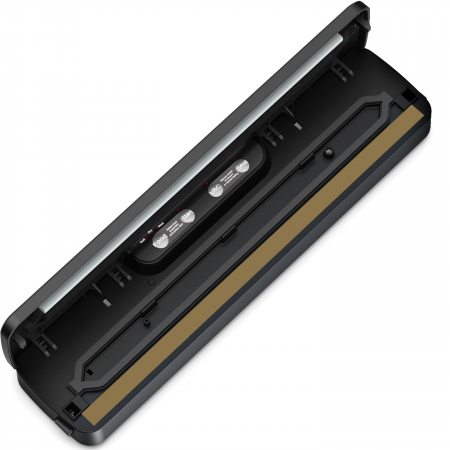 ZAFIT™ VID-125 Professional vákuumcsomagoló gép, 125 W, 32 cm-es hegesztőszalag, 5 vákuumtasak mellékelve, Ezüstmetál színű [4]