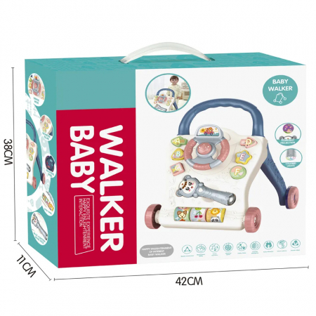 FiGGA® gyermek járássegítő – multifunkciós, oktató és szenzoros, zenés térrel és mikrofonnal, fiúknak és lányoknak [10]