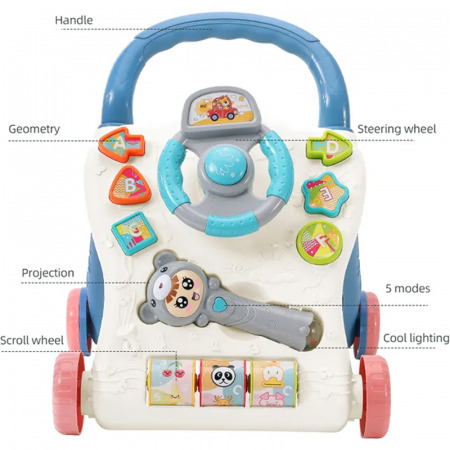 FiGGA® gyermek járássegítő – multifunkciós, oktató és szenzoros, zenés térrel és mikrofonnal, fiúknak és lányoknak [1]