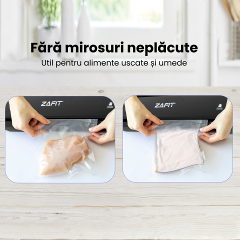 Вакуумен уред за храни ZAFIT™ VID-360W, 30 см запечатваща лента, включени 10 торбички, черен [4]