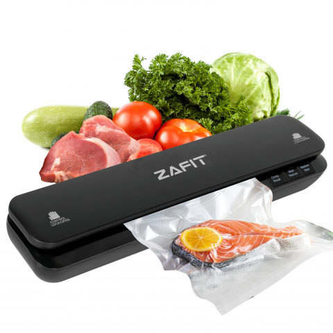 Macchine per il sottovuoto - Macchina per sottovuoto alimentare ZAFIT™ VID-360W, barra di sigillatura da 30 cm, 10 sacchetti inclusi, nero