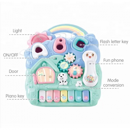 Termékkód: AM-2 FiGGA® multifunkciós gyermekjáróka, oktató és érzékszervi, zenei tér, telefon, fiúknak és lányoknak [2]