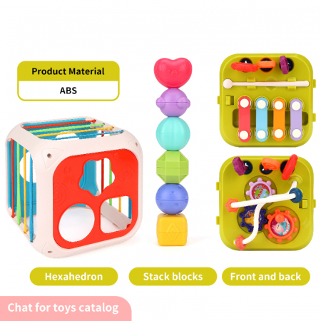 Interaktív FiGGA® játék, Montessori oktató és érzékszervi, csecsemőknek és 1/2/3 éves gyermekeknek, lányoknak és fiúknak [3]