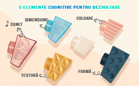 Montessori típusú oktató és érzékszervi torony játék csecsemőknek és 1, 2, 3 éves gyerekeknek, lányoknak és fiúknak [9]