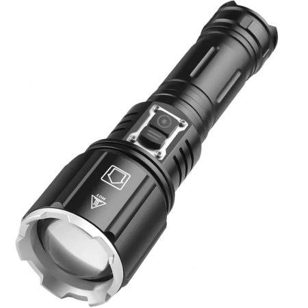 Lanterne - Lanterna puternica profesionala FiGGA®, LED XHP-160, 48000 lumeni, acumulator 26650 Li,  Cablu de incarcare