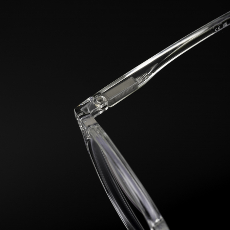 Occhiali protettivi ZAFIT™ per computer, schermo telefono, tablet, laptop, televisore, gaming, anti-luce blu, anti-riflesso, unisex, modello rotondo, colore trasparente [5]