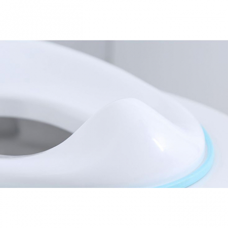 ZAFIT® hordozható WC szűkítő - gyerek WC ülőke fedéllel, csúszásmentes felülettel, fehér/kék [6]