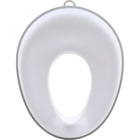 Riduttore WC portatile ZAFIT® - sedile per bambini con coperchio, superficie antiscivolo, bianco/grigio [2]