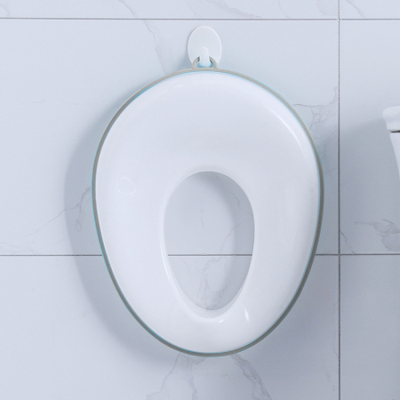 Riduttore WC portatile ZAFIT® - sedile per bambini con coperchio, superficie antiscivolo, bianco/grigio [1]