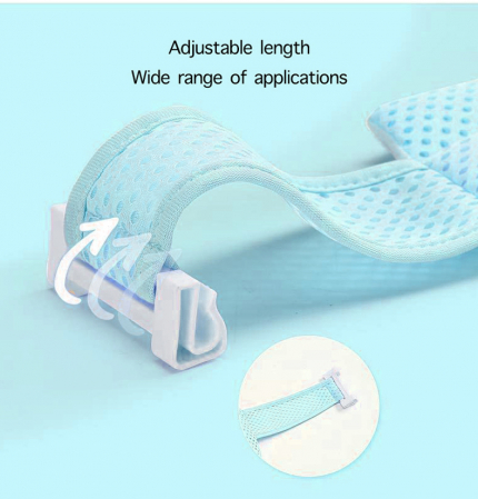 Поддръжка FiGGA® тип хамак, мрежа за бебешка ваничка, аква синя [2]