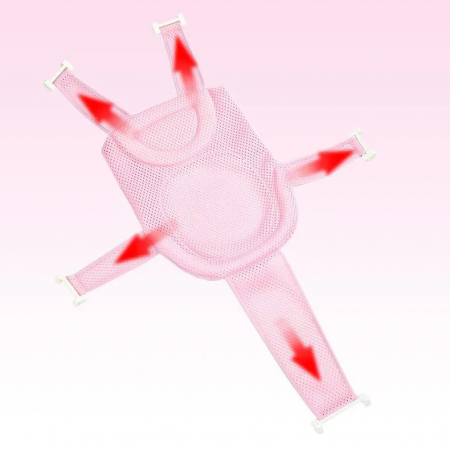 Supporto FiGGA® tipo amaca rete per vaschetta bebè, rosa [2]