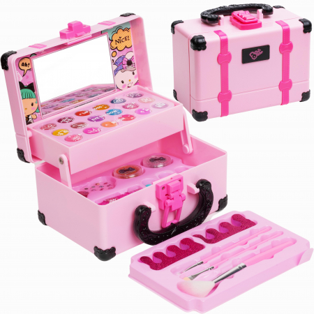 Truse machiaj copii - Trusa machiaj copii FiGGA® 5 ani+, non toxic, solubil in apa, 33 de elemente