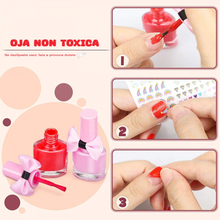 Set trucco per bambini FiGGA® 5 anni+, non tossico, solubile in acqua, 33 elementi [5]