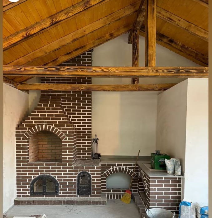 Caramida ornamentala, culoare maro ciocolată, 250x120x65 [4]