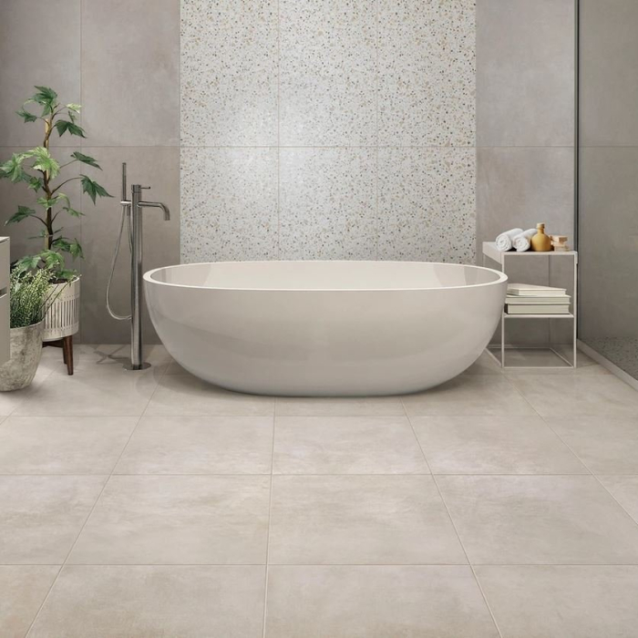 Gresie exterior 60x120 portelanata Loft Gesso, rectificata, mata, Import Italia [2]