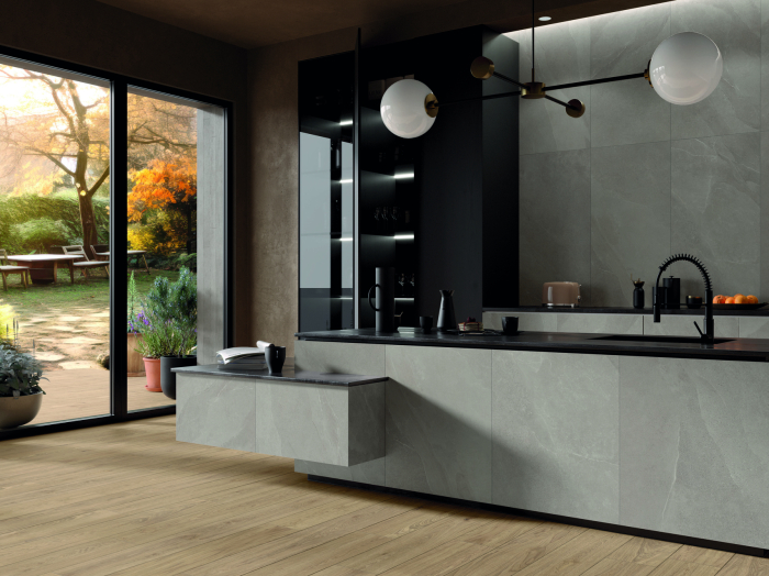 Gresie exterior 60x60 2cm portelanata Ultra Time Stone Cenere, rectificata, mata, Import Italia [3]