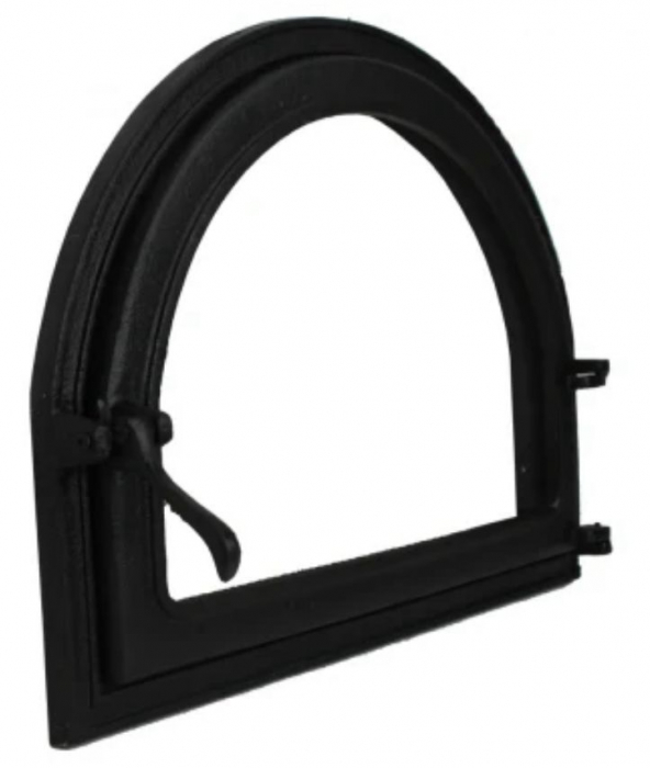 Ușă din fontă BARBEQUE cu sticlă, 585×440 mm [2]