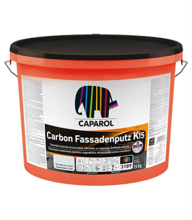 Var & tencuiala decorativa - Tencuiala decorativa Caparol Carbon Fassadenputz, baza alba, 25kg