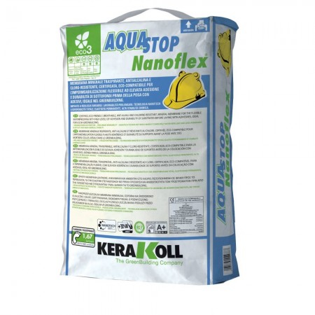 Adeziv & Hidroizolatie - Hidroizolatie flexibila monocomponenta, Kerakoll AquaStop Nanoflex 20kg