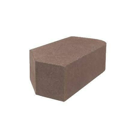 Cărămidă plină - Caramida hiperpresata colt rotund si tesit,  maro , 250x120x65 mm