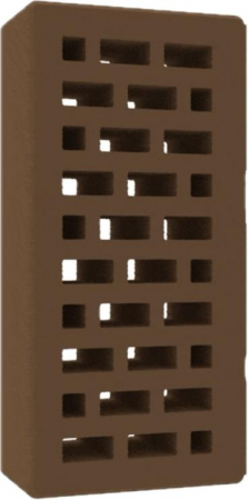 Cărămidă cu găuri - Caramida ornamentala, culoare maro ciocolată, 250x120x65