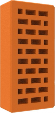 Cărămidă pentru grătare - Caramida ornamentala, culoare piersică, 250x120x65