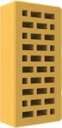 Cărămidă pentru grătare - Caramida KLINKER, M300, culoare galben, 250x120x65