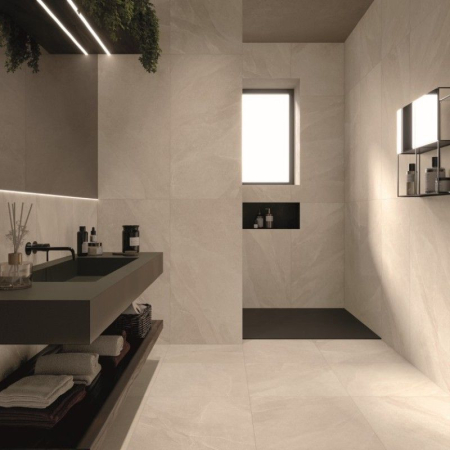 Gresie exterior 60x120 2cm portelanata Ultra Time Stone Sabbia, rectificata, mata, aspect piatra, Import Italia [3]