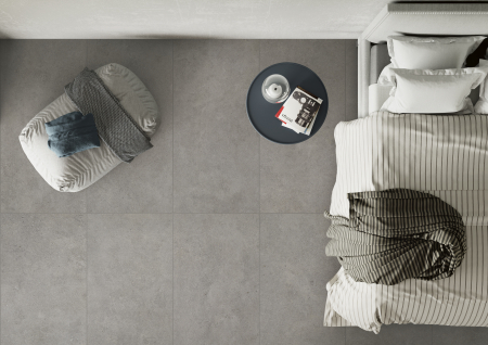 Gresie exterior 60x120 portelanata Limestone Dark Grey, rectificata, mata, Import Italia [1]
