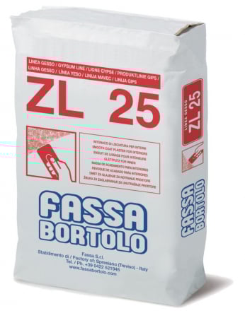 Fassa Bortolo - Glet pe baza de ipsos, Fassa Bortolo ZL 25, 25 kg