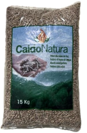 Combustibili - Peleti din lemn de fag la sac de 15 kilograme
