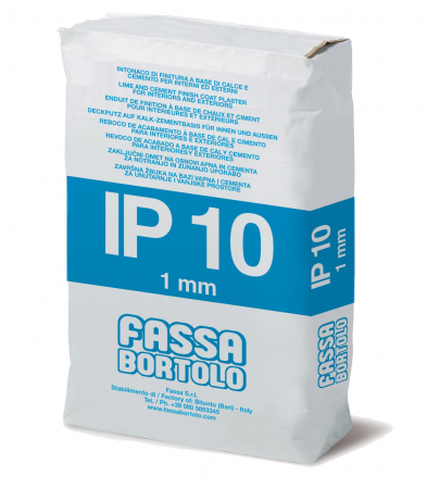 Fassa Bortolo - Tencuială de finisare pe bază de var și ciment pentru exterior și interior, Fassa Bortolo IP10, 25kg