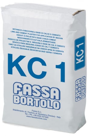 Fassa Bortolo - Tencuială de bază pe bază de var și ciment, pentru exterior și interior, Fassa Bortolo KC1