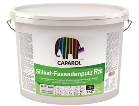 Var & tencuiala decorativa - Tencuiala decorativa Caparol Silikat Fassadenputz, baza alba, 25kg