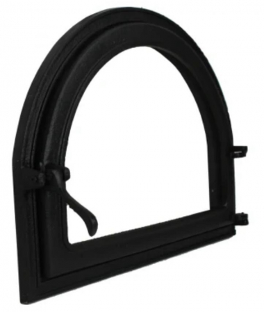 Ușă din fontă BARBEQUE cu sticlă, 585×440 mm [1]