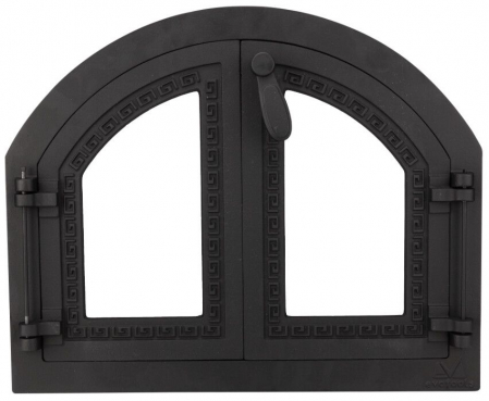 Ușă cuptor - Usa Cuptor Gradina cu Geam Model Grecesc Latime: 590 mm Inaltime: 480 mm
