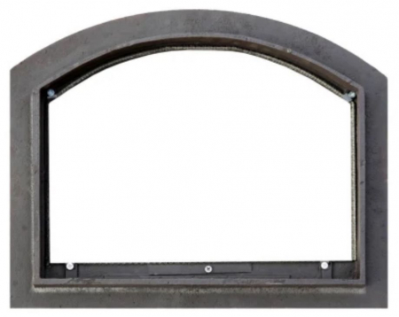 Ușă din fontă BARBEQUE punctat cu sticlă și reglare putere flacără, 570x470mm [1]