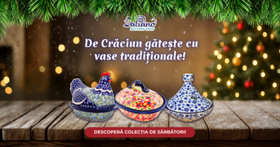 De Craciun gateste cu vase traditionale