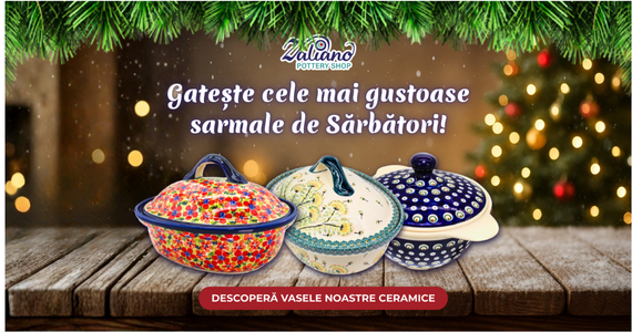 De Craciun gateste cu vase traditionale