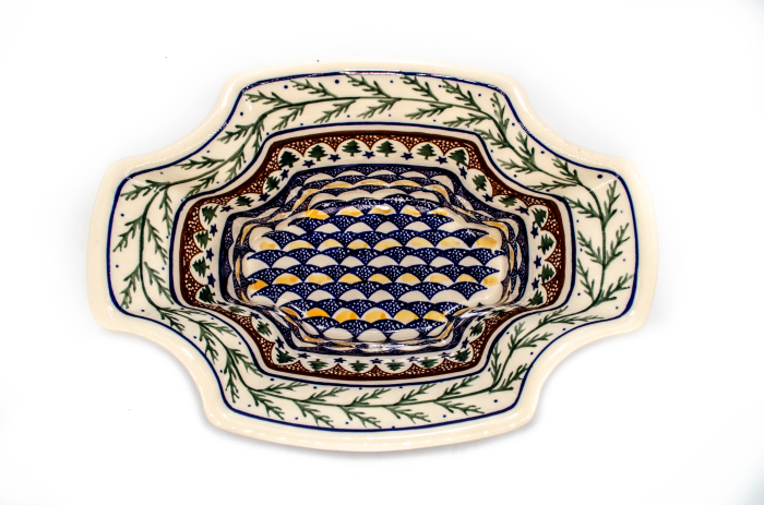 Bol Festive Season, ceramica smaltuita, pictat manual, 27,5x19,0 cm, volum 1,35 L [2]