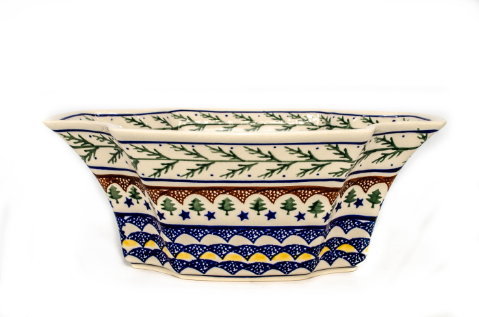 Bol Festive Season, ceramica smaltuita, pictat manual, 27,5x19,0 cm, volum 1,35 L [3]