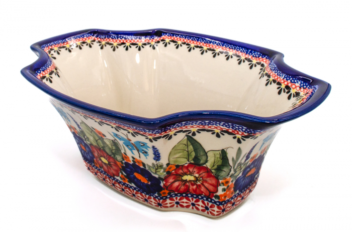 Bol Poppy Fountain, ceramica smaltuita, pictat manual, 27,5 x 19,0 cm, volum 1,3 L [5]